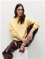 M&S Cotton Rich Hoodie Barley