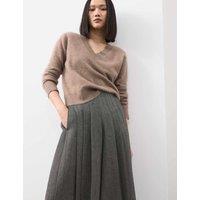 Wool Rich V-Neck Jumper with Cashmere