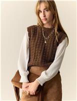 Bobble Detail Tabard with Wool