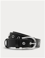 Leather Studded Jeans Belt