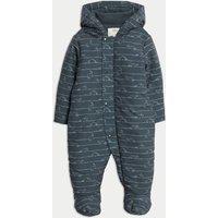 Printed Padded Hooded Snowsuit (0-3 Yrs)