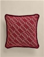 Chenille Geometric Cushion