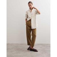 Striped Cotton Oversized Shirt