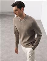 Milano Knit Relaxed Half Zip Polo Shirt