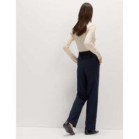 Straight Leg Trousers with Stretch