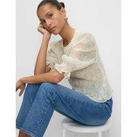 Shirred Frill Detail Top