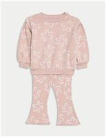 2pc Cotton Rich Floral Top & Bottom Outfit (0-6 Yrs)