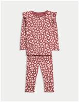 2pc Cotton Rich Leopard Top & Bottom Outfit (0-6 Yrs)