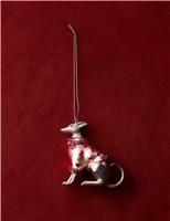 Greyhound Glass Hanging Decoration