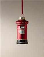Glass Hanging Postbox Decoration