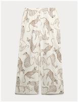 Pure Cotton Animal Print Pyjama Bottoms