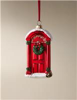 Red Glass Hanging Door Decoration