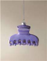 Glass Hanging Claw Clip Decoration