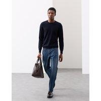 Autograph Straight Fit 360 Flex Stretch Jeans Mid Blue