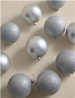 10pk Oversized Shatterproof Baubles