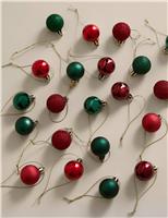 49pk Mini Shatterproof Baubles