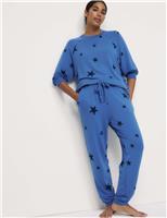 Star Print Cuffed Hem Pyjama Bottoms