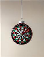 Glass Hanging Dartboard Decoration