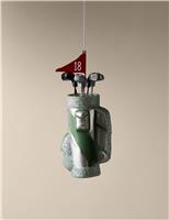 Glass Hanging Golf Decoration