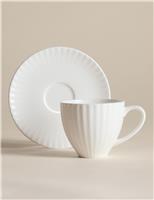 Fluted Hampton Cup & Saucer