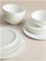 12 Piece Fluted Hampton Dinner Set