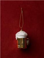 Gold Glass Hanging Beer Decoration