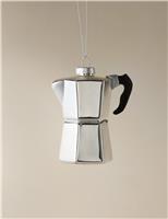 Glass Hanging Espresso Pot Decoration