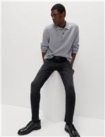 M&S Slim Fit Comfort Stretch Jeans Black Denim