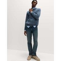 M&S Straight Fit Comfort Stretch Jeans Blue Tint