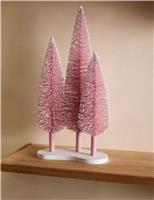 Trio Bristle Tree Room Decoration