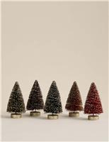 5pk Mini Christmas Tree Room Decorations