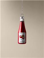 Glass Hanging Tomato Ketchup Decoration