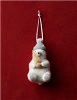 Felt Hanging Polar Bear Decoration