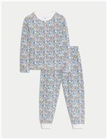 Pure Cotton Floral Pyjamas (1-16 Yrs)