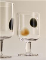 Set of 2 Dot Wine Glasses