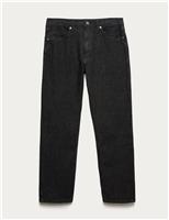 Autograph Straight Fit 360 Flex Stretch Jeans Black Denim