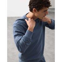 Autograph Cotton Rich Crew Neck Sweatshirt Mid Blue