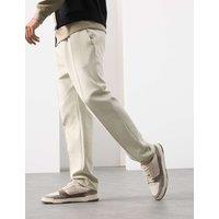 Autograph Cotton Rich Pintuck Straight Leg Joggers Pale Opaline