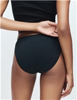 M&S 10pk Cotton Lycra High Leg Knickers Black