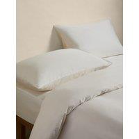 M&S Pure Cotton Sateen 400 Thread Count Bedding Set Cream