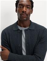 Cotton Blend Knitted Jacket