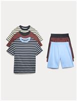 3pk Pure Cotton Striped Pyjama Sets (6-16 Yrs)