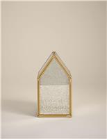 Large Mercury Glass House Decoration