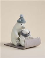 Felt Polar Bear Duo Room Decoration