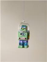 Glass Hanging Robot Decoration