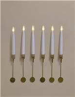 6pk Light Up Candle Tree Decorations