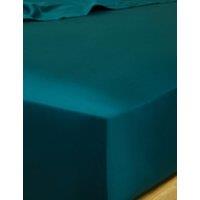 M&S Egyptian Cotton Sateen 400 Thread Count Deep Fitted Sheet Dark Teal