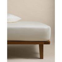 M&S Egyptian Cotton Sateen 400 Thread Count Deep Fitted Sheet Cream