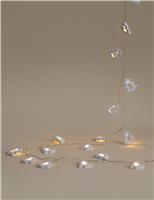 20 Wooden Christmas Tree Battery String Lights