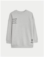 Pure Cotton Graphic Sweatshirt (6-16 Yrs)